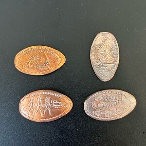 4 penny souvenir’s from Madame Tussaud’s Las Vegas
